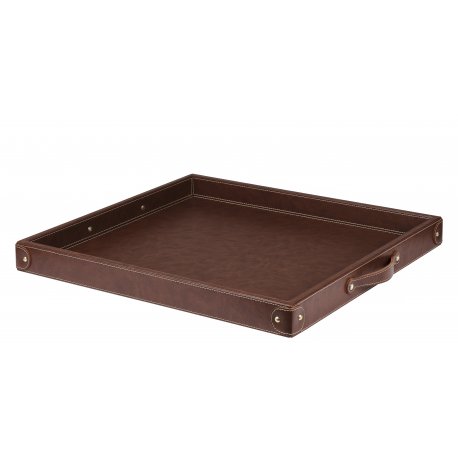 (TEP01) - TABA Büyük Deri Dörtgen Tepsi